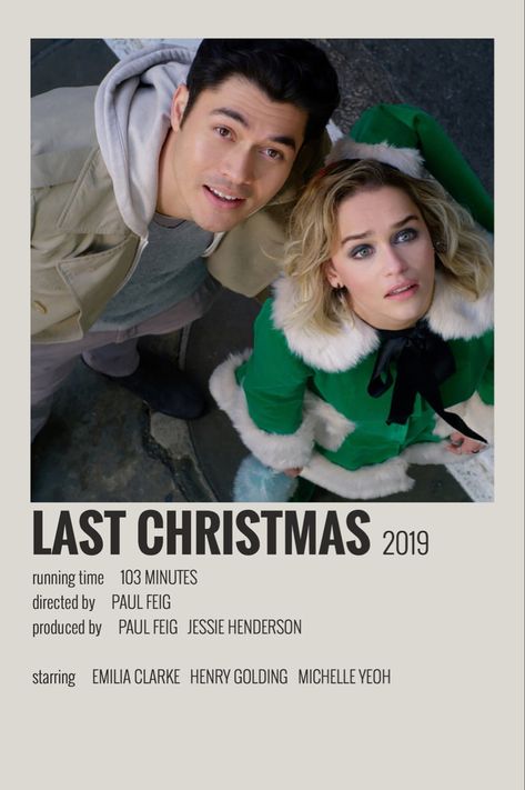 Christmas Movie Poster, Last Christmas Movie, Alt Posters, Minimalist Polaroid Poster, Film Polaroid, Xmas Movies, Best Christmas Movies, Christmas Films, Night Film