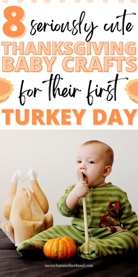 thanksgiving crafts for infants Baby Art Thanksgiving, November Themes For Infants, Turkey Art For Infants, One Year Old Thanksgiving Crafts, First Thanksgiving Crafts For Baby, My First Thanksgiving Craft Baby, First Thanksgiving Baby Crafts, Turkey Craft For Babies, Turkey Craft For Infants