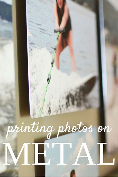 Printing photos on metal for a modern display | via Hollywood Housewife People Skiing, Large Photo Prints, Printing Photos, Photo Crafts, Metal Photo Prints, Office Wall Design, Printing On Canvas, Condo Decor, Prints Photography