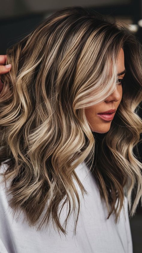 Blond And Caramel Highlights On Brown, Chocolate Lowlights On Blonde Hair, Fall Blonde And Brown Hair, Fall Hair Color With Blonde, Fall Brown And Blonde Hair, Fall Low Lights For Blondes, Fall Dirty Blonde Hair Color, Fall Dimensional Blonde, Burnett Hair With Highlights For Fall