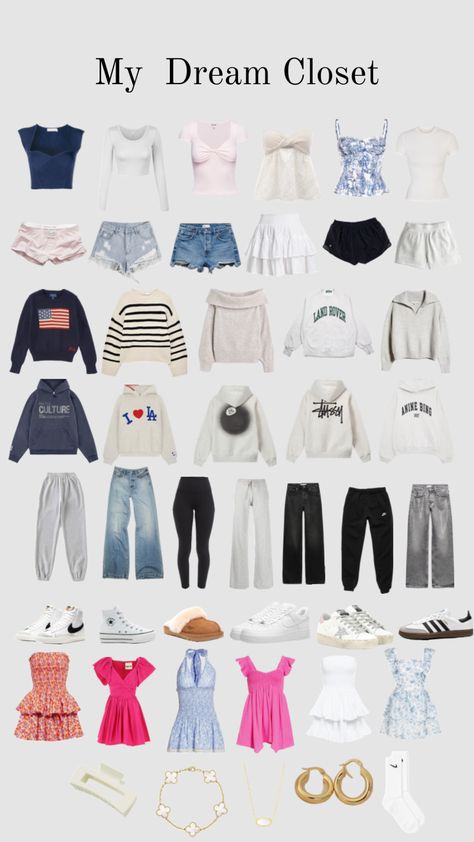 my dream closet :) #outfitinspo #beauty #preppy #aesthetic#thatgirl #dream #clothes #lululemon #nike Clothes Must Haves, Shein Back To School, Shein Back To School Outfits, Clothes Lululemon, My Dream Closet, Simple Outfits For School, Outfit Inspo Casual, Cute Lazy Day Outfits, Everyday Fashion Outfits