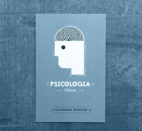 Psychology Business Card, Psychologist Business Card, Business Card Logo Design, Buisness Cards, Letterpress Business Cards, Business Card Designs, Presentation Cards, Standard Business Card Size, Clinic Design