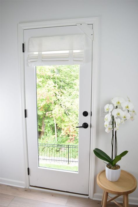 Backdoor Window Covering, White French Door, French Door Curtain Panels, French Door Curtain, White French Doors, French Front Doors, French Door Curtains, French Curtains, Double French Doors