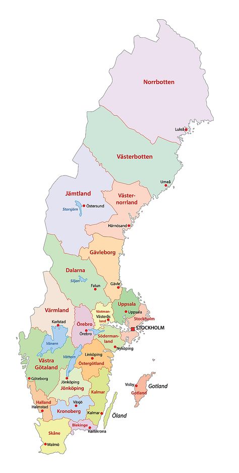 Map Of Sweden, Facts About Sweden, Sweden Map, Maps Aesthetic, Kingdom Of Sweden, Sweden Flag, World Atlas, Physical Map, Sweden Travel