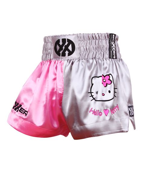 Matti Hello Kitty - Thai Boxing Shorts - Boxxerworld Boxing Shorts Women, Hello Kitty Shorts, Muay Thai Martial Arts, Thai Boxing Shorts, Boxing Clothes, Casual Sporty Outfits, Boxing Gear, Thai Boxing, Boxing Shorts