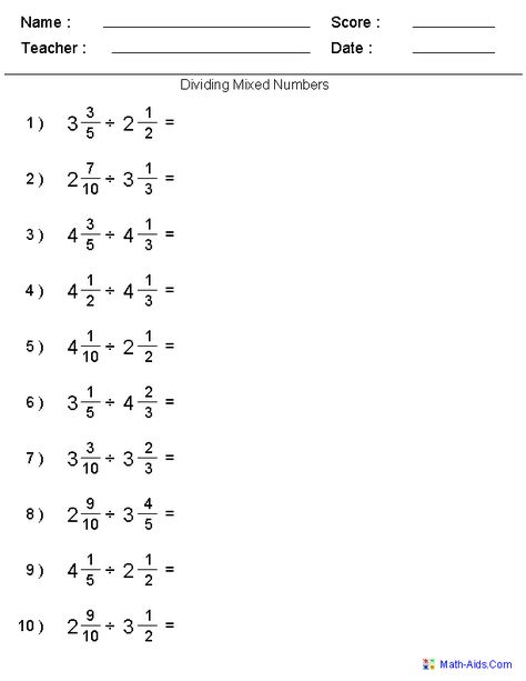 Dividing Mixed Fractions, Fractions Worksheets Grade 4, 6 Multiplication, Mixed Fractions Worksheets, Mixed Numbers Worksheet, Adding Mixed Numbers, Dividing Fractions Worksheets, Multiplying Fractions Worksheets, Fractions Equivalent