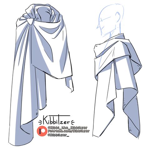 Drapery Reference, Cape Reference, Character Design Comic, Reference Study, Cape Designs, Výtvarné Reference, Clothing Design Sketches, Reference Sheet, Comic Manga