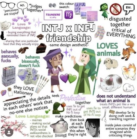 the best of friends ❤️ Into X Infj, Infj Intj Friendship, Enfj X Intj Relationship, Infj X Intj Relationship, Infj Intj Ship, Infj X Intj Friendship, Intj T Personality, Intj And Infj Friendship, Infj Intj Meme