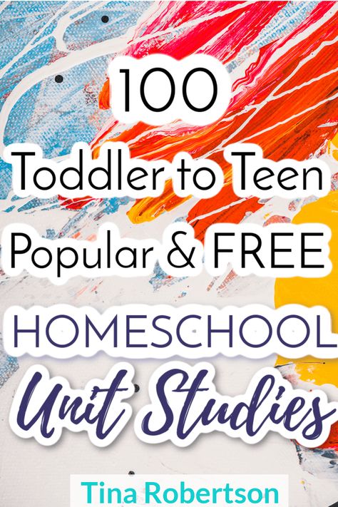 Toddler to Teen 100 Popular Free Homeschool Unit Study Resources. Your kids will love these fun and engaging homeschool unit studies. Unit studies are great for child led interest and for doing with multiple children. Whether you’re new to unit studies or a pro, you’ll love these ideas. I have OVER 100 FREE unit study resources. CLICK HERE to grab a free homeschool unit study or two! #homeschoolunitstudy #homeschoolunitstudies #unitstudy #unitstudies Insect Unit Study, Homeschool Unit Studies, Free Unit Study, Literature Unit Studies, Homeschool Electives, Science Unit Studies, Kindergarten Units, Unit Studies Homeschool, Preschool Units