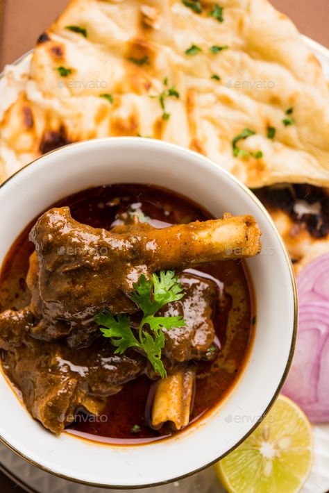 Mutton Curry by stockimagefactory. Mutton Curry OR Gosht Masala OR Indian Lamb Rogan Josh with some seasoning, served with Naan or Roti #Sponsored #Gosht, #Masala, #Indian, #Mutton Mutton Masala, Lamb Rogan Josh, Best Indian Recipes, Indian Dinner Recipes, Tandoori Roti, Mutton Curry, Rogan Josh, Indian Dinner, Prawn Curry