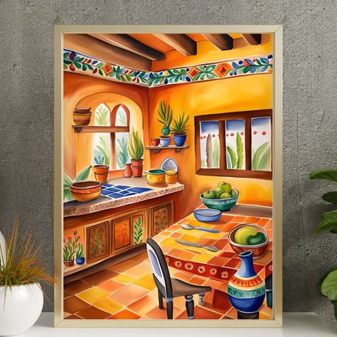 Mexican tile kitchen