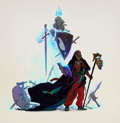 ArtStation - Necromancer Necromancy Magic, Dnd Wizard, Metal Gear Solid Series, Types Of Magic, Paintings And Drawings, Concept Art Character, Black Characters, Dungeons And Dragons Characters, Fantasy Costumes