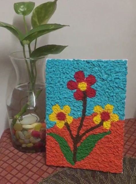 DIY with Tissue paper and canvas Crafting With Tissue Paper, Tissue Art Paintings, Tissue Paper Art On Canvas Diy Wall, Toilet Paper Painting, Tissue Paper Painting Ideas, Tissue Art Ideas, Texture Painting With Tissue Paper, Wet Tissue Paper Art, Tissue Paper Texture Art