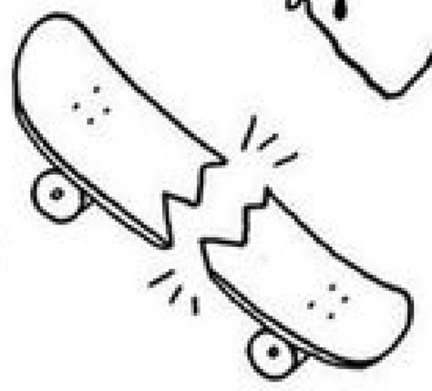 Skateboard Stick And Poke, Skater Tattoos Ideas, Skater Tattoos, Broken Skateboard, Skate Tattoo, Skateboard Tattoo, Stick And Poke, Mini Tattoos, Art Drawings Simple