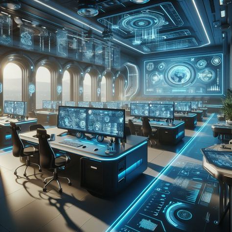 Search Futuristic Office, Teknologi Futuristik, Future Technology Concept, Ancient Chinese Architecture, Mode Steampunk, مركز ثقافي, Episode Interactive Backgrounds, Spaceship Interior, Star Trek Images