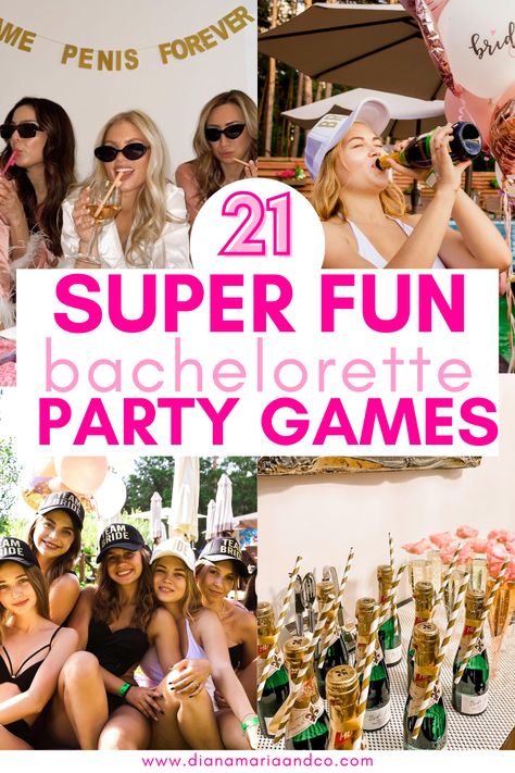 These bachelorette party games are all so fun and simple to play. I love how budget-friendly they are! Game Themed Bachelorette Party, Couples Bachelor Bachelorette Party Games, At Home Bachelorette Party Games, Lesbian Bachelorette Party Ideas Games, Budget Friendly Bachelorette Party, Best Bachelorette Party Games, Activities For Bachelorette Party, Bacherolette Games, Bachelorette Party Games At Home