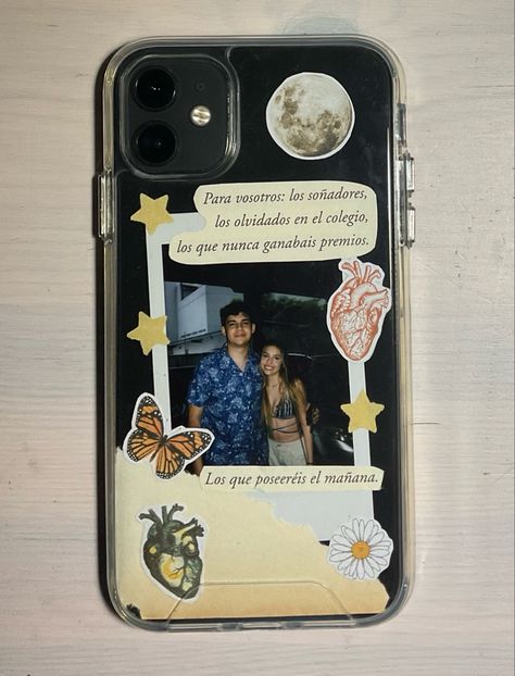 Clear phone case dreamy inspo Stickers For Back Of Phone Case, Phone Cases Clear Aesthetic, Decoupage Phone Case, Clear Case With Polaroid Picture, Clear Decorated Phone Case, Phone Cover Diy Aesthetic, Clear Phone Case Inspo Stickers, Decorate Clear Phone Case, Clear Phone Case Ideas Polaroid