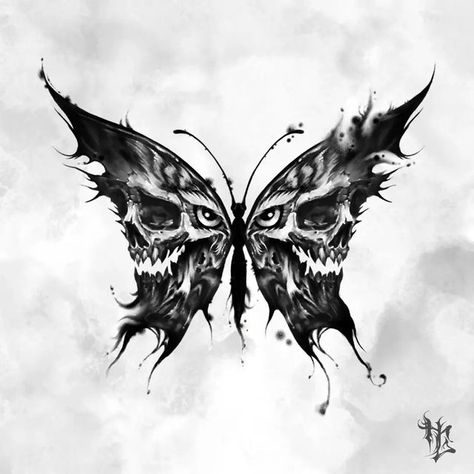 Throat Chest Tattoos Women, Wings Tattoo Back Woman, Medium Neck Tattoos, Jawbone Tattoo, Insect Tattoo Design, Most Unique Tattoos, Brutal Tattoo, Butterfly And Skull, Dnd Tattoo