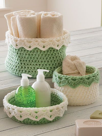 Crocheted Baskets, Crochet Bowl, Confection Au Crochet, Crochet Storage, Crochet Gratis, Crochet Basket Pattern, Crochet Kitchen, Crochet Home Decor, Crochet For Home