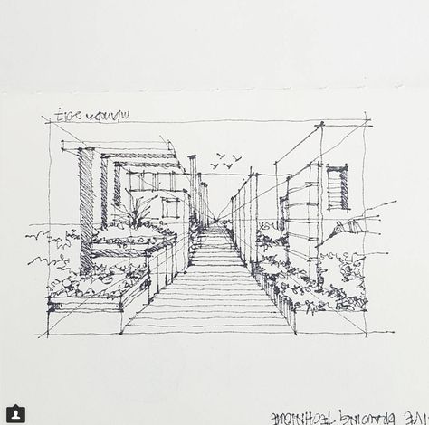 Interior Architecture Sketch, Interesting Perspective, Detail Arsitektur, Perspective Sketch, Architecture Drawing Sketchbooks, Landscape Architecture Drawing, Perspective Drawing Architecture, Interior Design Renderings, Interior Architecture Drawing