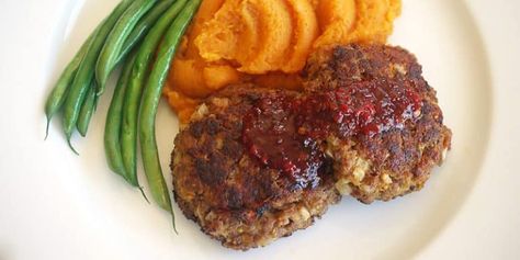 Rissoles with Sweet Potato Mash - Julie Goodwin recipe Rissoles Recipe, Nachos Recipe Beef, Fry Bake, Sweet Potato Mash, Aussie Food, Recipe Beef, Grated Potato, Pan Fry, Mince Recipes