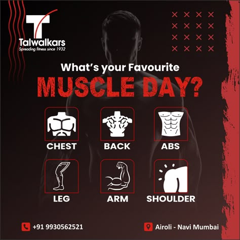 What's your favourite ❓

Comment below 👇💬

Contact us today - 9930562521 


Address : 2nd Floor, Ripplez Mall,Sector no.7, Plot no.6/A, above MC Donalds, Airoli, Navi Mumbai, Maharashtra 400708 Gym Post Ideas, Gym Content Ideas, Gym Advertising, Gym Marketing, Gym Social Media, Gym Content, Social Media Campaign Design, Gym Banner, Gym Poster