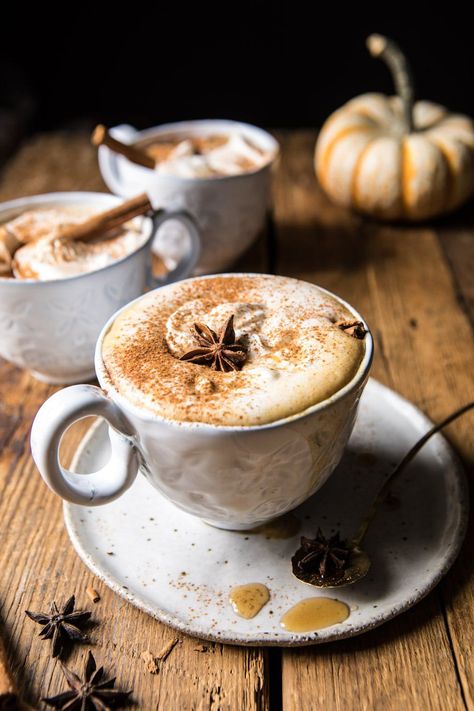 Homemade Pumpkin Spice Coffee, Maple Latte, Half Baked Harvest Recipes, Coffee Creamer Recipe, Pumpkin Recipes Healthy, Creamer Recipe, Homemade Pumpkin Spice, Overnight Oat, Harvest Recipes