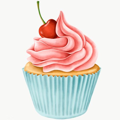 Dessert Drawings, Cupcakes Illustration, Cupcake Cartoon, Twinkle Sprinkle, Cupcake Vintage, Cupcake Png, Cupcake Painting, Cupcake Illustration, Cupcake Vector