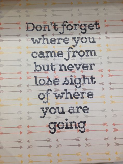 Don't forget where you came from, but never lose sight of where you are going! Motiverende Quotes, Interesting Quotes, Sign I, Positive Thinking, Wise Words, Are You Happy, Don't Forget, Inspirational Quotes, Tech Company Logos