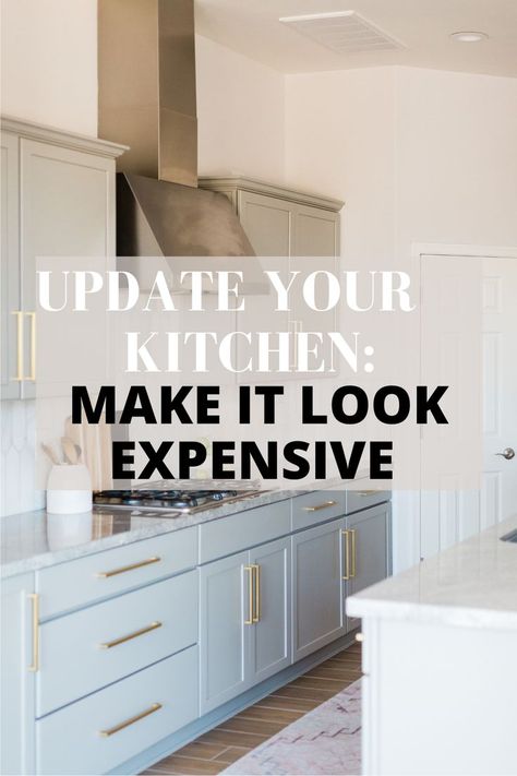 This post is about the best kitchen ideas and budget friendly ways to update your kitchen and make it look a lot more expensive than it really is. Check out these ideas to get inspiration for your kitchen remodel. See all the kitchen design ideas here: https://byannabellerose.com/10-simple-ways-to-make-your-kitchen-look-expensive-in-2022/ How To Renovate A Kitchen On A Budget, Best Remodeling Ideas, Update Kitchen Counters On A Budget, Kitchen Island Different Than Counters, Expensive Kitchen Ideas, Small Kitchen Facelift, Adu Designs Modern Interior, Affordable Kitchen Updates, Kitchen Reno Budget