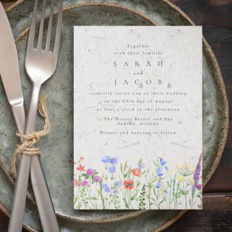 Wedding Invitations & Templates | Zazzle Boho Garden Wedding, Garden Wedding Invitation, Popular Wedding Invitations, Wedding Minimalist, Wedding Announcement Cards, Wildflower Wedding Invitations, Rustic Boho Wedding, Garden Wedding Invitations, Lily Wedding