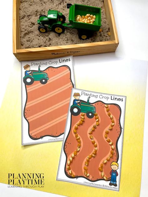 Farm Language Activities Preschool, Farm Activities For Preschoolers, Farm Themed Activities, Farm Math, Farm Activities Preschool, Farm Animals Preschool, Farm Lessons, Farm Animals Activities, Line Tracing