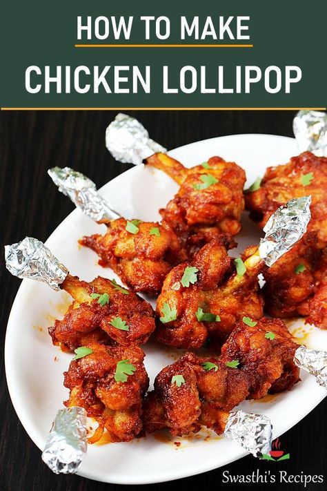 Do you love chicken appetizers? These chicken lollipops are a must try! They taste simply superb & are addictive. Recipe with step by step photo instructions to french the chicken for lollipops. #snack #appetizer #chicken #chickenlollipop #indian Appetizer Chicken, Fried Appetizers, Chicken Lollipop, Chicken Starter Recipes, Lollipop Recipe, Chicken Lollipops, Spicy Appetizers, Indian Dinner, Chicken Appetizers