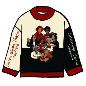 Divine 9 Delta Sigma Theta Sweatshirt, Delta Sigma Theta Outfits Fashion, Delta Sigma Theta Outfits, Theta Sweatshirt, Delta Sigma Theta Gifts, Delta Girl, Divine 9, Delta Sorority, Theta Sorority