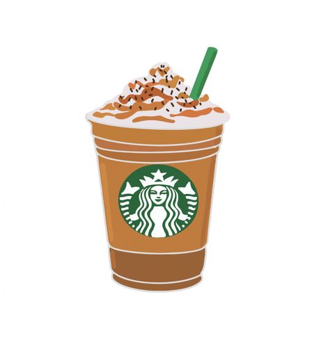 Printable - Kayla Makes Stiker Starbucks, Starbucks Clipart, Starbucks Drinks Coffee, Minimalista Disney, Starbucks Stickers, Starbucks Party, Starbucks Wallpaper, Starbucks Art, Floral Drink