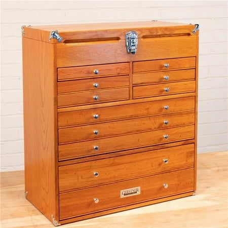 Gerstner Tool Chest, Hobby Storage, Red Oak Hardwood, Power Tool Storage, Drawer System, Coins Jewelry, Cabinet Wood, Rockler Woodworking, Tool Cabinet