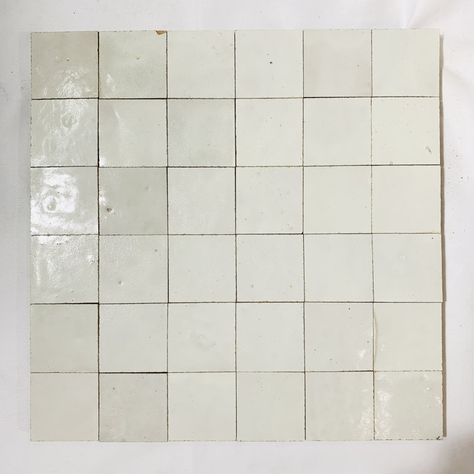 Cream Tile Backsplash, White Square Tiles, Cream Tile, Funky Kitchen, Tile House, Mosaic Tile Kitchen, Cle Tile, Handcrafted Tile, Type Style