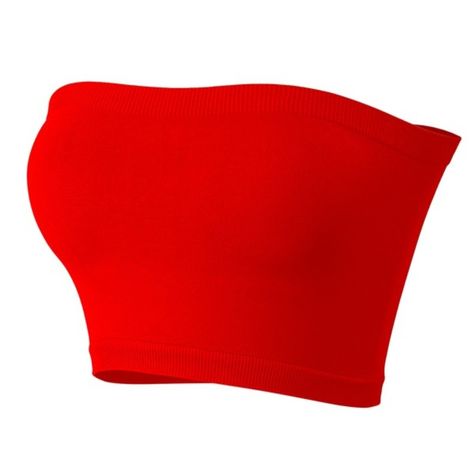 -Seamless Tube Top -Soft , comfortable, and very stretchy -Fitted 95% Polyester, 5% Spandex Red Tube Top, Pink Tube Top, Black Tube Tops, Baby Doll Top, Girly Girl Outfits, Bandeau Crop Top, Sock Outfits, Looks Party, Teenage Fashion Outfits