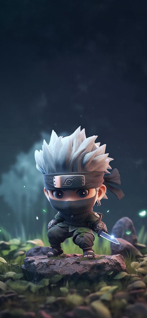 Cartoon Characters Wallpaper, Cute Kakashi, Baby Ninja, Wallpaper Gamer, Naruto And Sasuke Funny, Guerriero Samurai, Marvel Phone Wallpaper, Naruto Cool, Naruto Akatsuki Funny