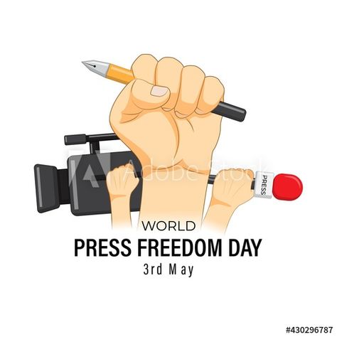 Vector illustration for world press freedom day-3rd May Stock Vector | Adobe Stock Press Freedom, International Days, World Press, International Day, Adobe Stock, Stock Vector, Vector Illustration, Quick Saves