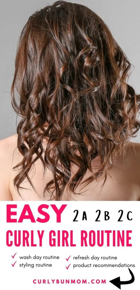 Secrets Of The Best 2a 2b 2c Wavy Hair Routine 2024 - Curly Bun Mom 2c Wavy Hair, Wavy Hair 2b, Mama Hair, Trending Hair, Curly Bun, Hair Fixing, Crown Hair, Natural Wavy Hair, Haircuts For Curly Hair