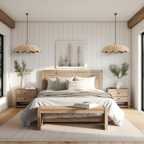 Australian Master Bedrooms, Scandinavian Master Room, Contemporary Beach House Bedroom, Scandinavian Coastal Bedroom, Natural Coastal Bedroom, Luxury Beach House Bedroom, Home Scandinavian Style, Boho Luxury Bedroom, Natural Minimalist Home Decor