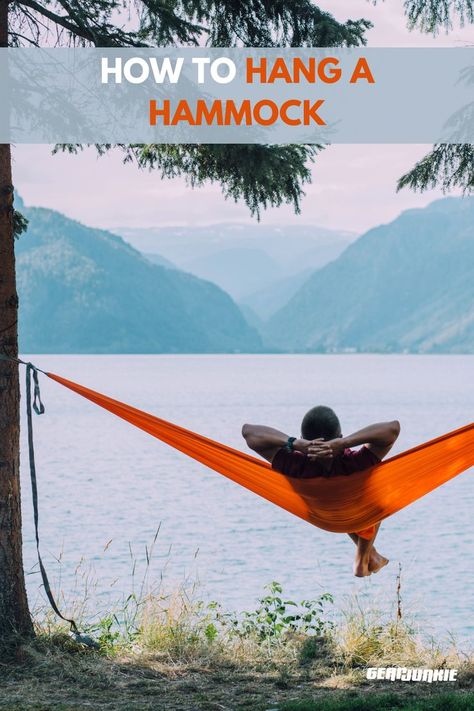 From camping to festivals or relaxing with a good book, hammocking is an ideal outdoor experience — but only if you know how to hang a hammock. Hang A Hammock, Tree Hammock, Travel Hammock, Hammock Accessories, How To Hang, Animal Habitats, Hammock Camping, Winter Camping, Camping Accessories