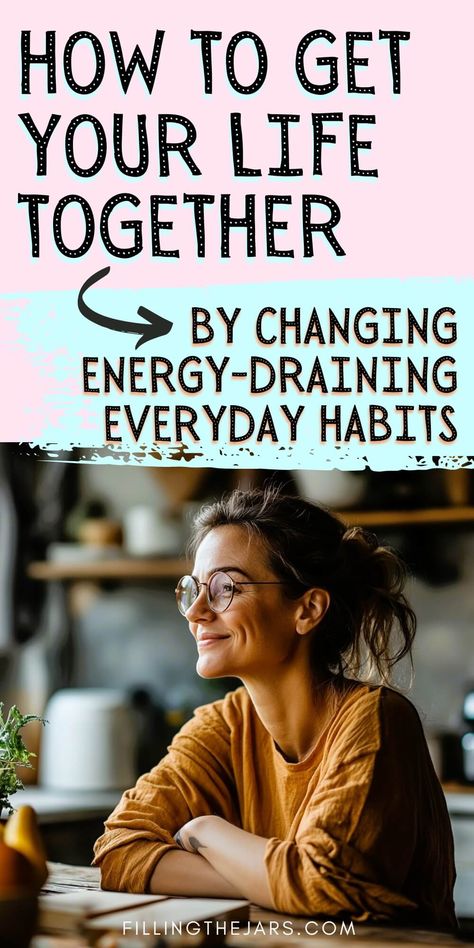 If you're struggling to get your life together, energy draining habits might be the reason why. This post offers practical ways to have more energy and increase motivation by tackling everyday habits that drain your energy. Learn how personal growth, self care activities, and mindfulness techniques can help you manage your energy better and feel more mentally energized. Make small changes today for big results in your mental energy and overall well-being. Ways To Get More Energy, Ways To Have More Energy, How To Feel More Energized, How To Have More Energy, How To Get More Energy, Energy Givers, Get More Energy, Increase Motivation, Energy Drain