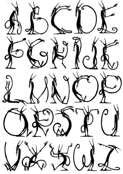 Artistic Fonts Alphabet, Draw Alphabet, Drawing Alphabet, Font Styles Alphabet, Character Alphabet, Newspaper Pictures, Cool Fonts Alphabet, Typography Fonts Alphabet, Letras Cool