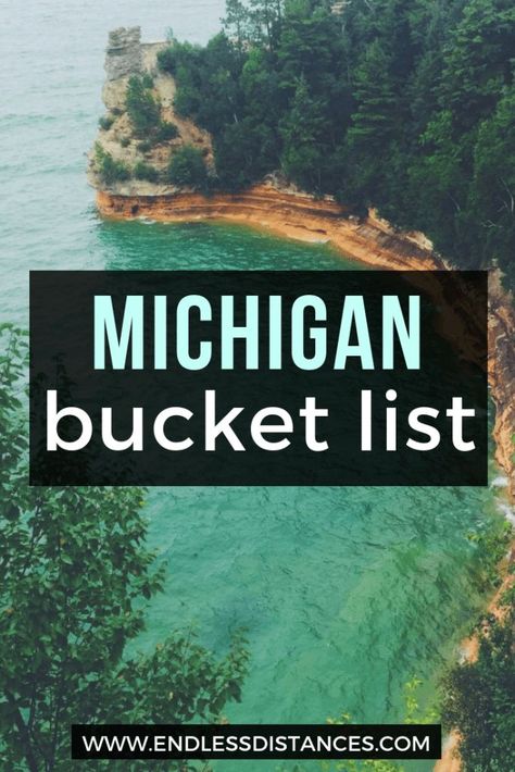 A complete Michigan bucket list including dozens of unusual experiences across the Great Lakes State | Things to do in Michigan | Accommodations in Michigan | Restaurants in Michigan | Cafes in Michigan | Festivals in Michigan | Outdoor Adventures in Michigan | Tours in Michigan | Unique things to do | Quirky things to do | Michigan Vacation #michigan #travel #usa #unitedstates #america #travelguide #bucketlist Michigan Bucket List, Things To Do In Michigan, Michigan Adventures, Michigan Road Trip, Michigan Vacations, Midwest Travel, Michigan Travel, Budget Planer, Usa Travel Destinations