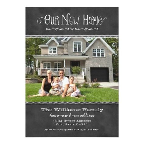 #NewHome #Idea #Announcement #families New Home Announcements Ideas, Moving Christmas Cards, New Home Announcements, New House Announcement, Renovation Tips, Moving Announcement, Moving Announcements, Architecture Model Making, Black Chalkboard