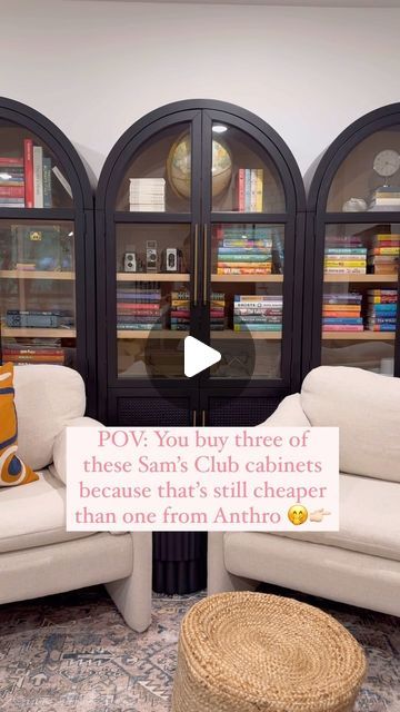 Whoa, wait. Walmart? | Bethany Halford + Amanda Jerkins on Instagram: "ATTN: the Member’s Mark Enzo bookcase has been spotted in NWA and Nashville! 🥳 $599! It looks like there are some online too. 🤞🏻 Comment “Link” and we’ll DM it to you. 😚 #samsclubscore #samsclub #anthro #home #homedecor #booklover #bookcase #shelfie #affordablestyle" Enzo Bookcase, Anthro Home, Sam’s Club, Sams Club, Affordable Fashion, Nashville, Bookcase, Dream House, Instagram