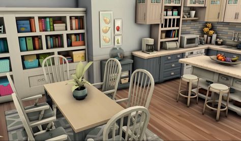 Sims 4 Family Kitchen Ideas, Sims 4 Family Kitchen, Parenthood Kitchen, Family Kitchen Ideas, Sims 4 Parenthood, The Sims 4 Apartment, Sims Kitchen, Sims 4 Apartment, Sims Room