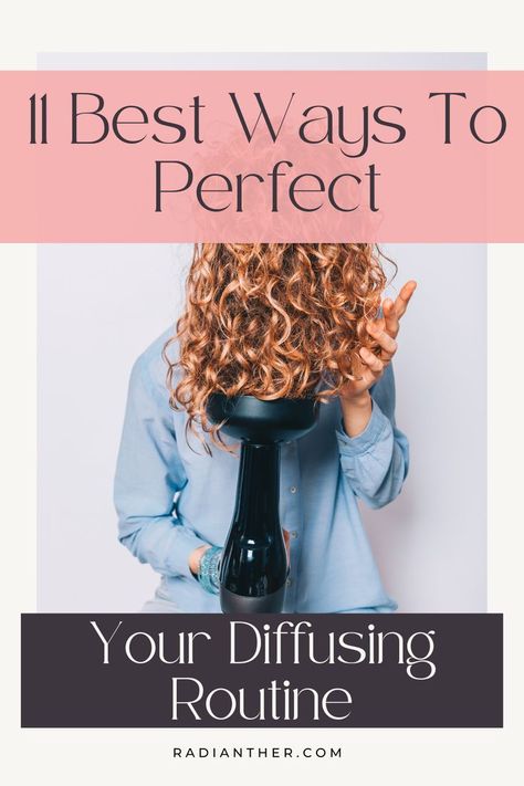 this is an image with text "11 Best Ways To Perfect Diffusing Curly Hair" Diffusing Curly Hair, Hair Curling Cream, Diffuser Curls, Curly Hair Diffuser, Curly Hair Techniques, Easy Wedding Hairstyles, Best Diffuser, Hair Care Remedies, Hair Diffuser